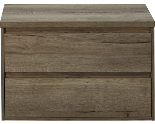 Waschtischunterschrank Sanox Porto Frontfarbe tabacco BxHxT 90 x 59 x 50 cm Waschtischunterschrank mit zwei Schubladen