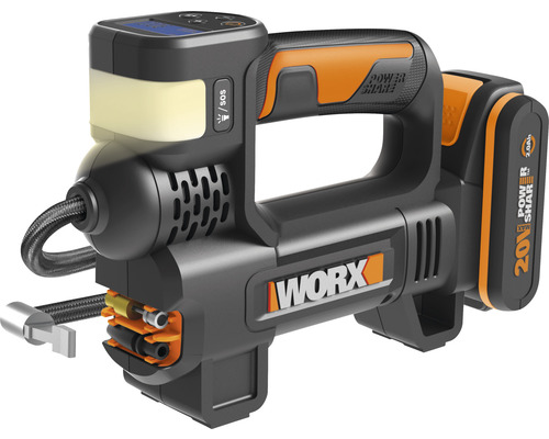 Akku Kompressor Flutlicht Worx 20V WX092 inkl. Akku und