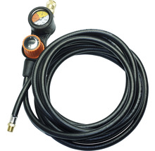 Druckminderer mit Manometer und Gasschlauch