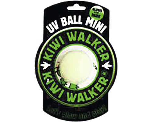 Jouet pour chiens Kiwi Play Glow Ball Mini transparent 6 cm
