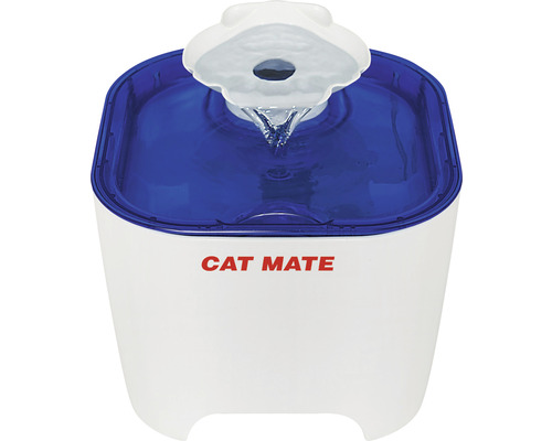 Trinkbrunnen CAT MATE Muschel 19 x 19 x 14,5 cm 3 l, Katzenbrunnen Katzenbrunnen zur Wasserversorgung mit Cat Mate Logo