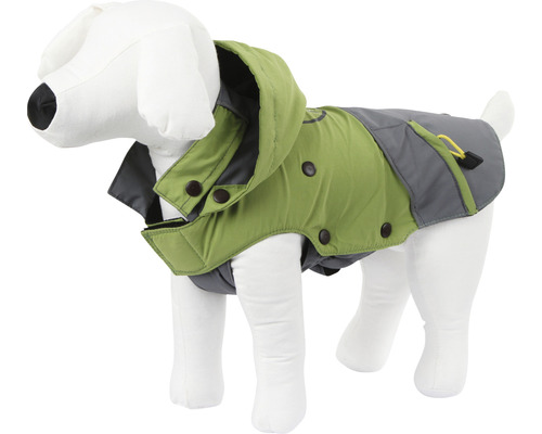Manteau pour chien Outdoor Vancouver taille M 40cm vert-gris