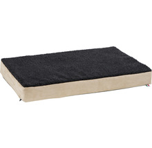 Matelas mousse à mémoire de forme 80 x 50 x 9 cm noir et beige