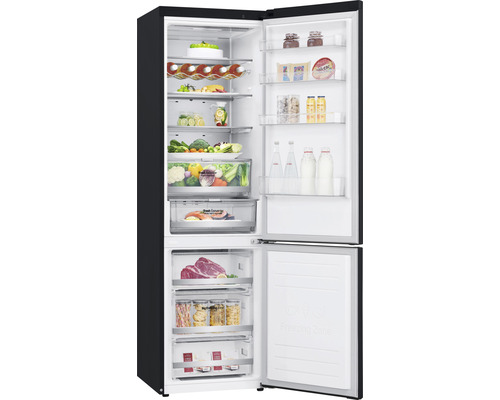 Réfrigérateur ouvert avec divers aliments