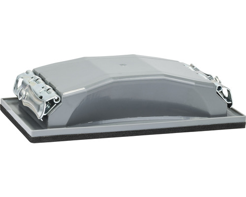 Handschleifer mit Klemmen zur Befestigung von Schleifpapier