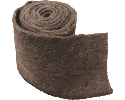 Bande d'enroulement en feutre de jute Videx Large 25x300 marron Rouleau de feutre isolant pour les projets de construction et de rénovation