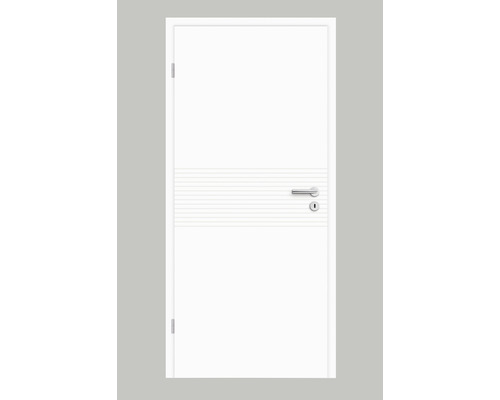 Porte intérieure Pertura Linum 08 laque blanche (semblable à RAL 9010) 86x198,5 cm gauche