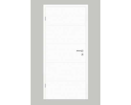Porte intérieure Pertura Tilda 10 Design blanc (semblable à RAL 9003) 86x198,5 cm à gauche