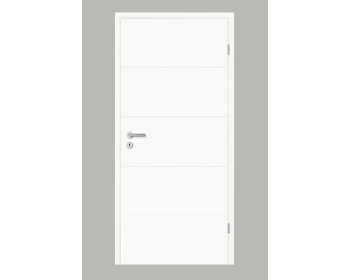 Pertura Zimmertür Tilda 10 Design weiß (ähnlich RAL 9003) 73,5x198,5 cm Rechts