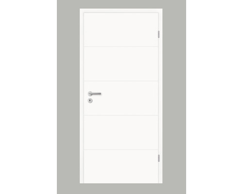 Porte intérieure Pertura Tilda 10 Design blanc (semblable à RAL 9003) 73,5x198,5 cm droite Porte intérieure Pertura Tilda 10 Design blanc (semblable à RAL 9003) 73,5x198,5 cm droite