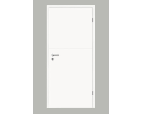 Pertura Zimmertür Tilda 11 Design weiß (ähnlich RAL 9003) 73,5x198,5 cm Rechts