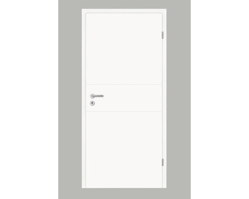 Porte intérieure Pertura Tilda 11 Design blanc (semblable à RAL 9003) 73,5x198,5 cm droite