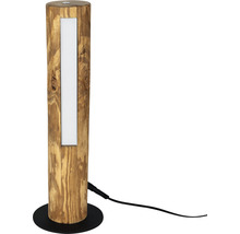 Lampe de table décorative en bois avec bande LED intégrée