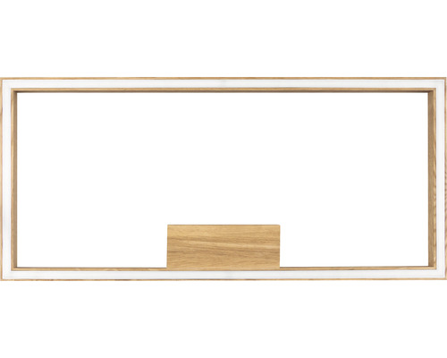 Badezimmerspiegel mit Holzrahmen