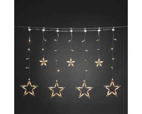 Rideau lumineux étoile Konstsmide L 90 cm 77 LED couleur d'éclairage ambre
