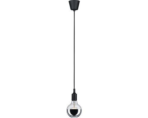 Suspension avec abat-jour en verre transparent