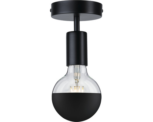 Deckenleuchte mit einer klaren, teilweise abgedunkelten Glühbirne