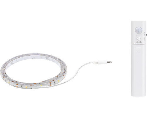 Bande LED à capteur 2,0W 180 lm 3000 K 20 LEDs 1 m avec détecteur de mouvement fonctionnement sur batterie 5V