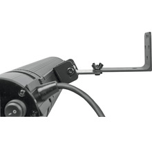 Detailansicht einer LED-Leuchte mit Halterung