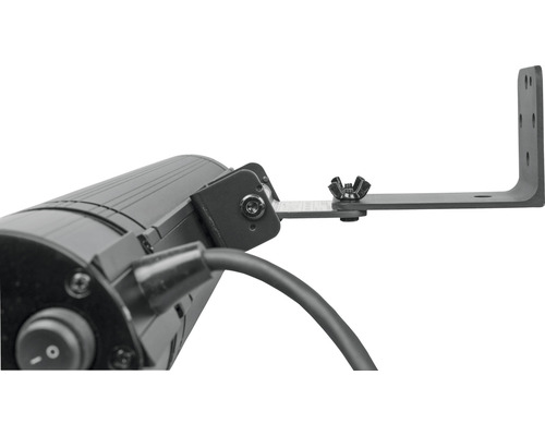 Detailansicht einer LED-Leuchte mit Halterung