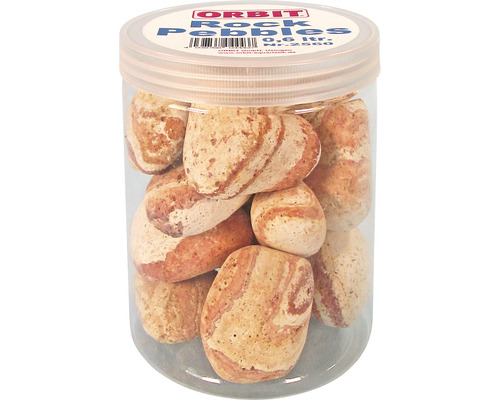 Galets de rivière Orbit dans un récipient transparent, volume 0,6 litre