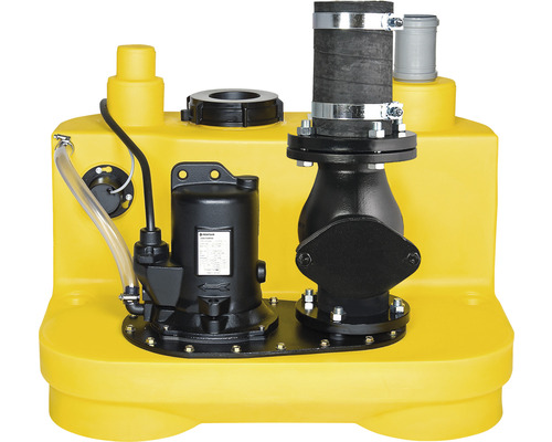Pompe de relevage pour matières fécales Jung Pumpen Compli 510/4 BW JP09191 Station de relevage des eaux usées avec pompe dans un boîtier jaune