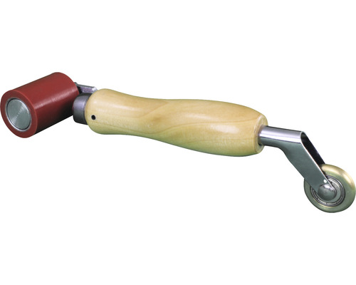 Nahtroller mit Holzgriff und zwei Rollen