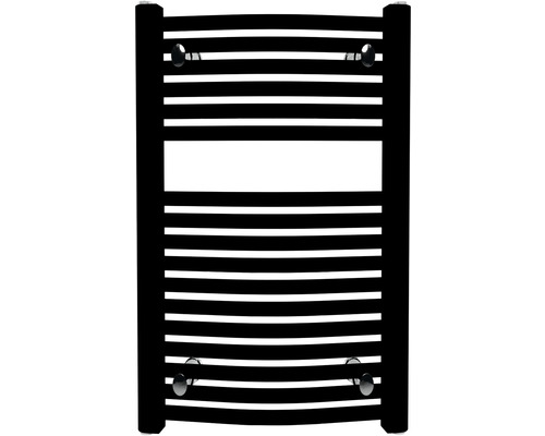 Radiateur de salle de bains Rotheigner SWING 690 x 445 mm noir mat raccordement des deux côtés en bas