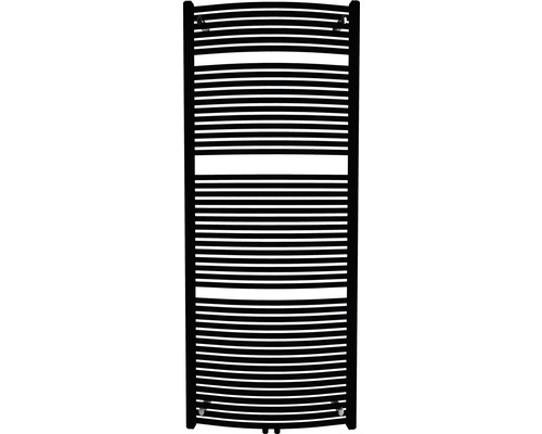 Radiateur de salle de bains Rotheigner SWING-M 1810 x 595 mm noir mat raccordement en bas au centre