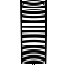 Radiateur de salle de bains Rotheigner SWING-M 1215 x 595 mm noir mat raccordement en bas au centre