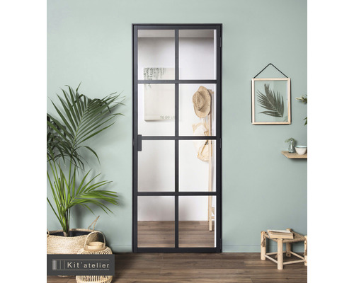 Porte orangerie 88x200,5 tirant gauche (dimensions de la porte 83x197,2 cm)