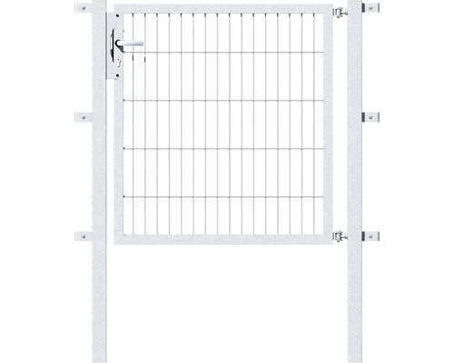 Portillon simple ALBERTS Flexo 100 x 100 cm 6/5/6 dormant 40x40 avec poteaux 6 x 6 cm galvanisé à chaud