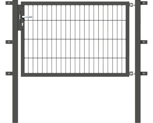 Einzeltor ALBERTS Flexo 125 x 80 cm 6/5/6 Rahmen 40x40 inkl. Pfosten 6 x 6 cm anthrazit