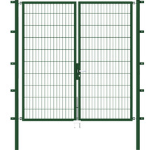 Doppeltor aus Metall für den Gartenzaun