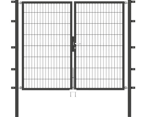 Doppeltor ALBERTS Flexo 6/5/6 200 x 160 cm inkl. Pfosten 6 x 6 cm anthrazit-0