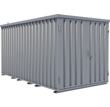Lagercontainer aus Metall mit Tür