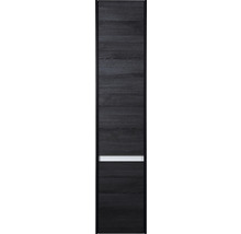 Armoire haute Sanox Dante couleur de façade black oak 35 x 160 x 35 cm