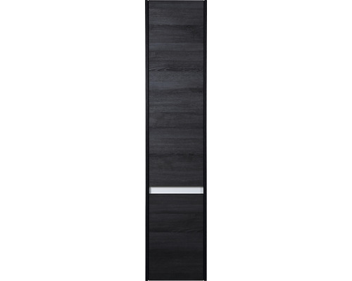 Armoire haute Sanox Dante couleur de façade black oak 35 x 160 x 35 cm