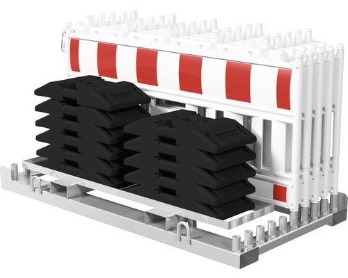 Schrankenzaunset SET1 10x Euro2 Schrankenzaun mit Lampenadapter