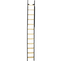 Pertura Wangentreppe Raumspartreppe Fenix Fichte massiv ohne setzstufen gerade 11 Stufen / 12 Steigungen-thumb-2