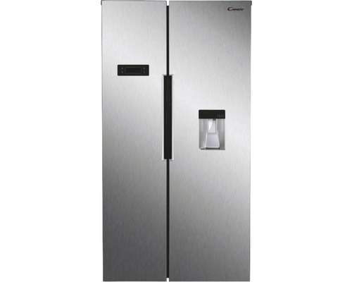 Side by Side Kühlschrank Candy CHSBSO 6174XWD BxHxT 90,2 x 177 x 66 cm Kühlteil 344 l Gefrierteil 185 l silber