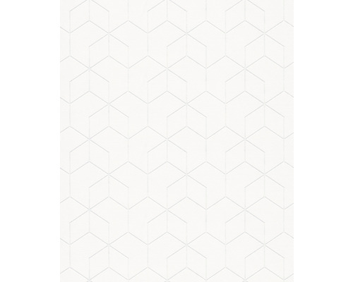 Vliestapete 9380 Patent Decor Grafisch weiß Tapete mit geometrischem Würfelmuster