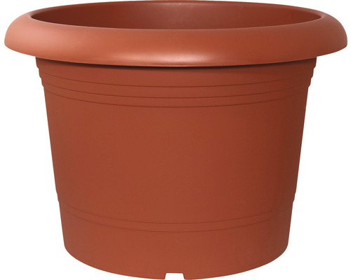 Pot de fleurs Geli Montana env. 70 cm plastique terre cuite Pot de fleurs brun en plastique