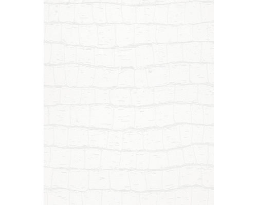 Vliestapete 9069 Patent Decor Laser Struktur weiß Textur mit Krokodilleder-Muster