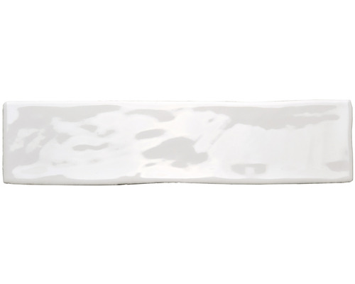 Weisse glänzende Keramikfliese