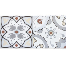 Muster zu Fliese Loft Dekor Mix glänz. 10x20