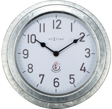Wanduhr außen Poppy silber Ø 22 cm