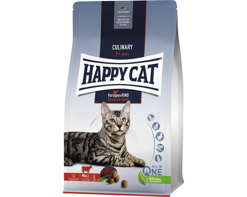 Croquettes pour chat HAPPY CAT Culinary Adult boeuf 300 g Happy Cat Culinary Adult Voralpen Boeuf nourriture sèche pour chat
