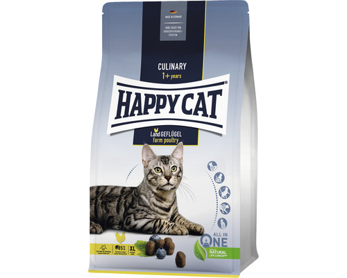 Croquettes pour chat HAPPY CAT Culinary Adult volaille 300 g Happy Cat Culinary Land Volaille nourriture sèche pour chats à partir d''un an