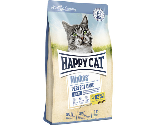 Croquettes pour chats, HAPPY CAT Minkas Perfect Care volaille et riz 500 g